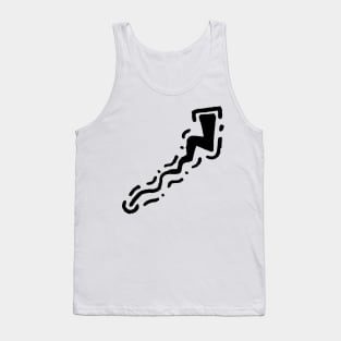 Abstract Thunderstorm Doodle Art Tank Top